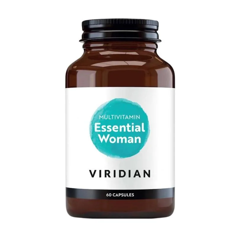 Esencialni ženski multivitamini Viridian (60 kapsul)