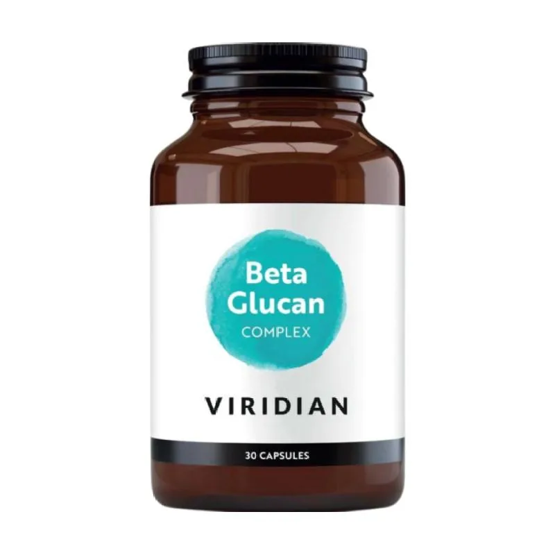 Beta glukan z vitaminom C, vitaminom D in cinkom Viridian (30 kapsul)