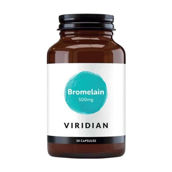 Bromelain Viridian, 500 mg (30 kapsul)