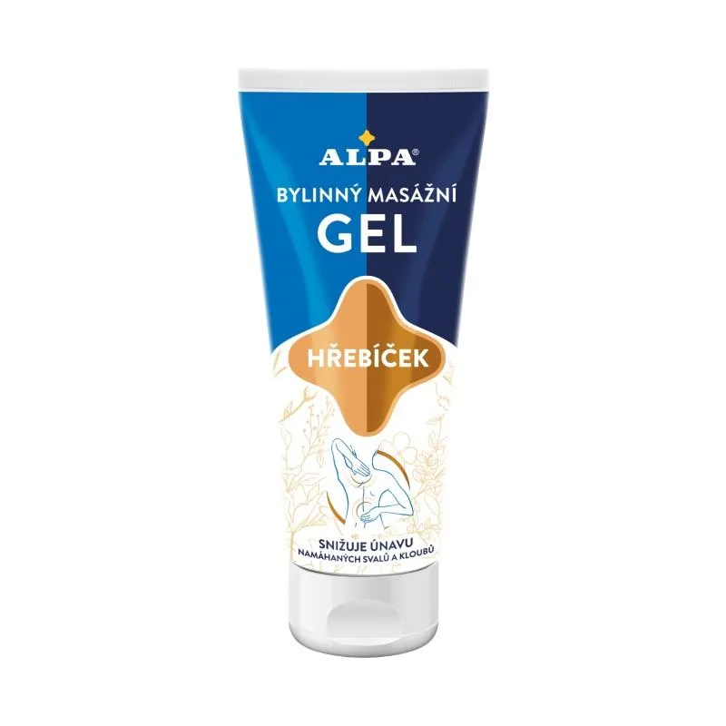 Masažni gel z nageljnovimi žbicami za mišice in sklepe alpa (100 ml)