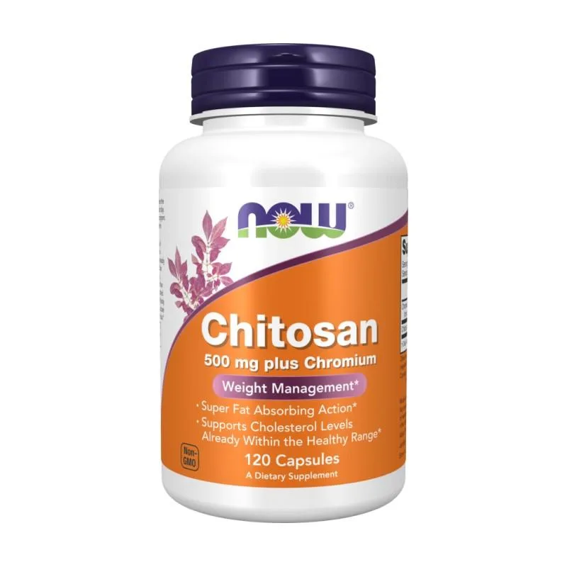 Chitosan s kromom NOW (120 kapsul)