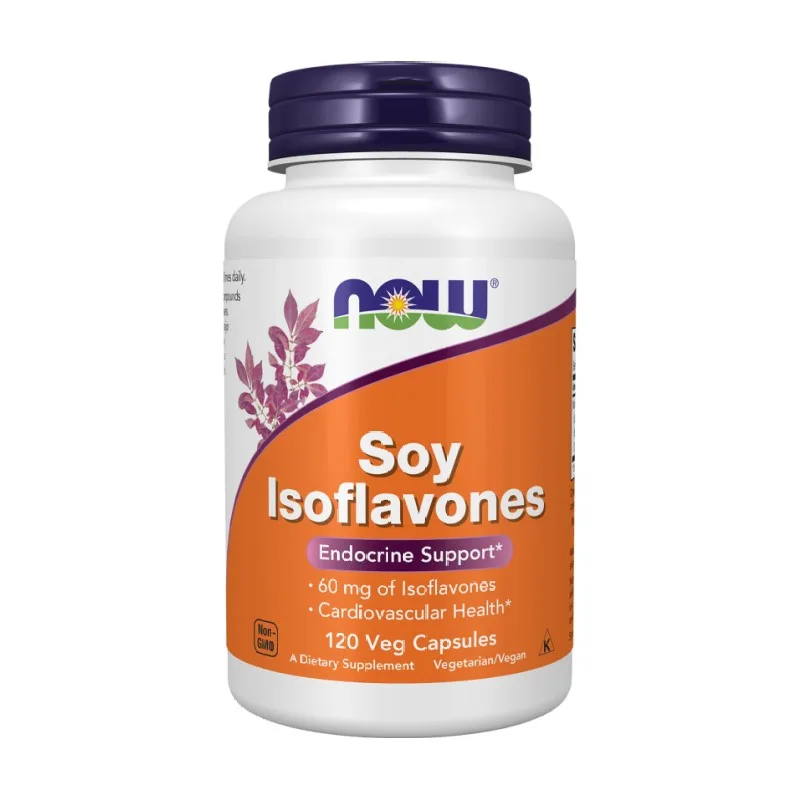 Sojini izoflavoni NOW (120 veganskih kapsul)