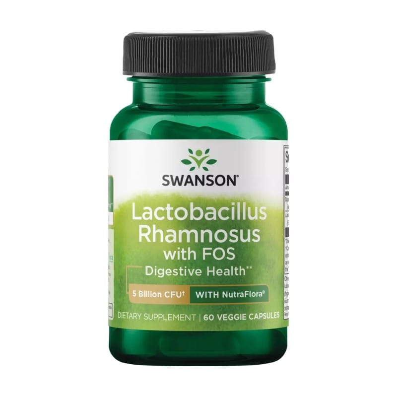Lactobacillus rhamnosus s FOS Swanson, 5 milijard CFU (60 kapsul)