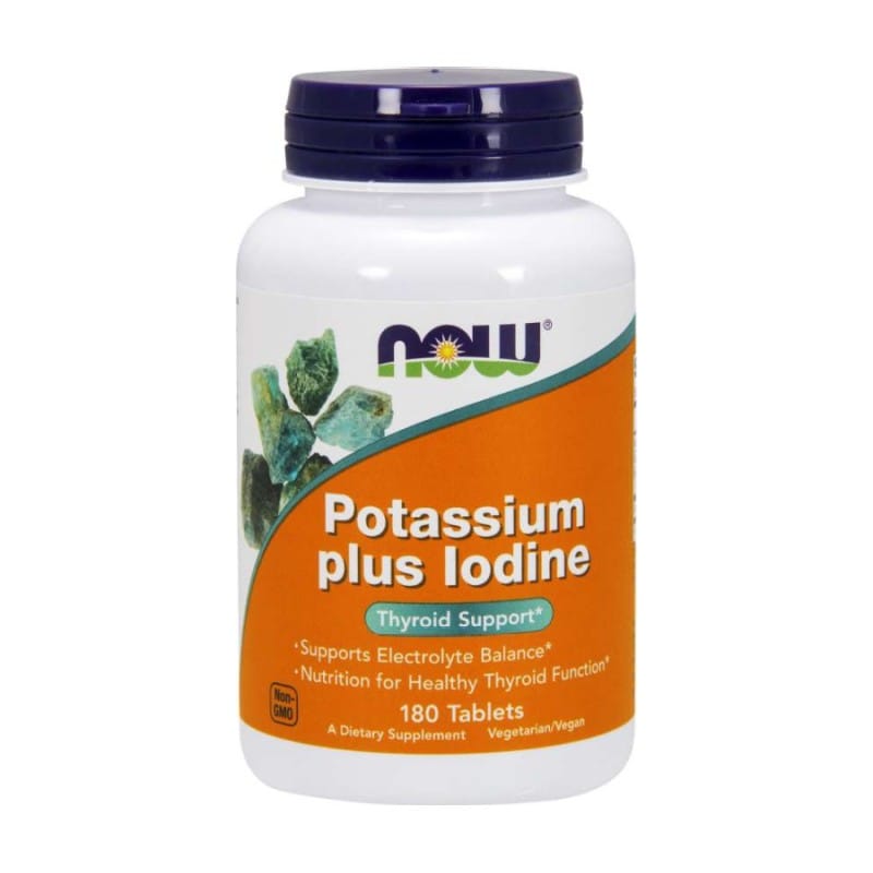 Kalij plus Jod NOW (180 tablet)