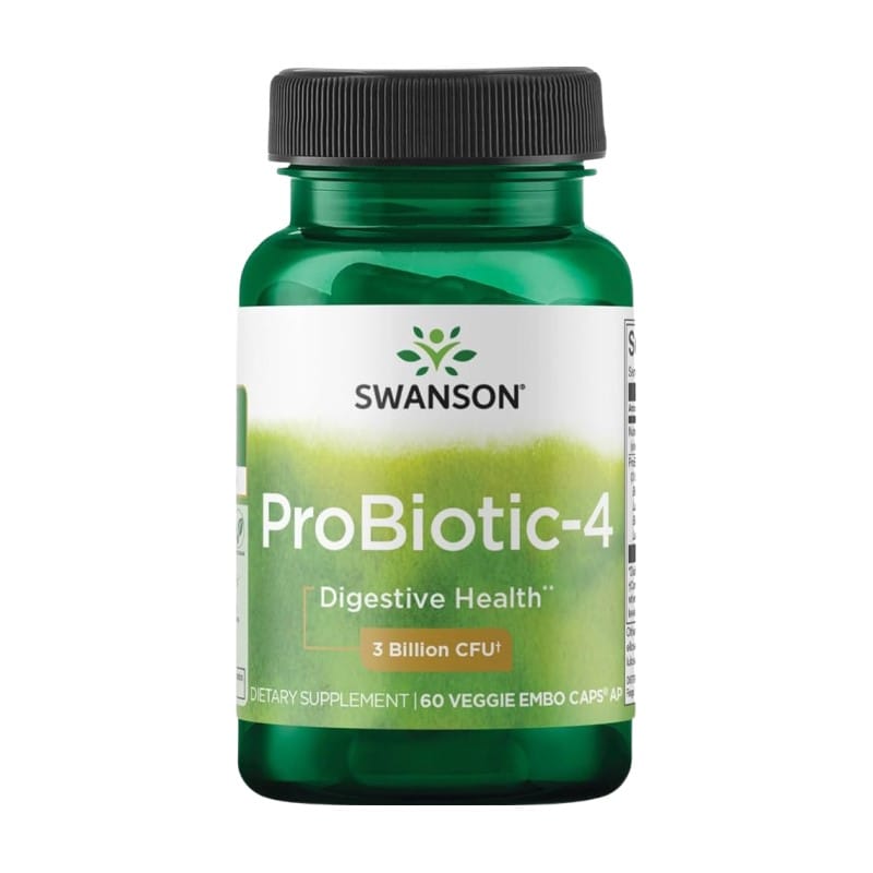 Probiotic‑4 – mešanica 4 probiotičnih sevov Swanson (60 kapsul)