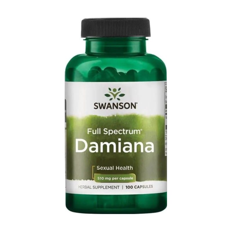 Full Spectrum Damiana Swanson, 510 mg (100 kapsul)