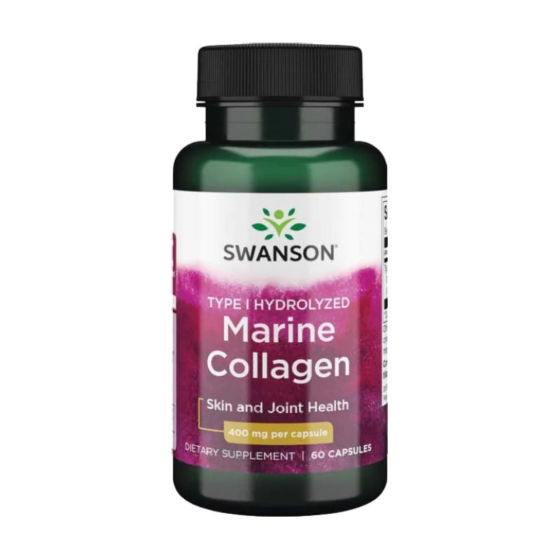 Hidrolizirani morski kolagenski peptidi Swanson, 400 mg (60 kapsul)