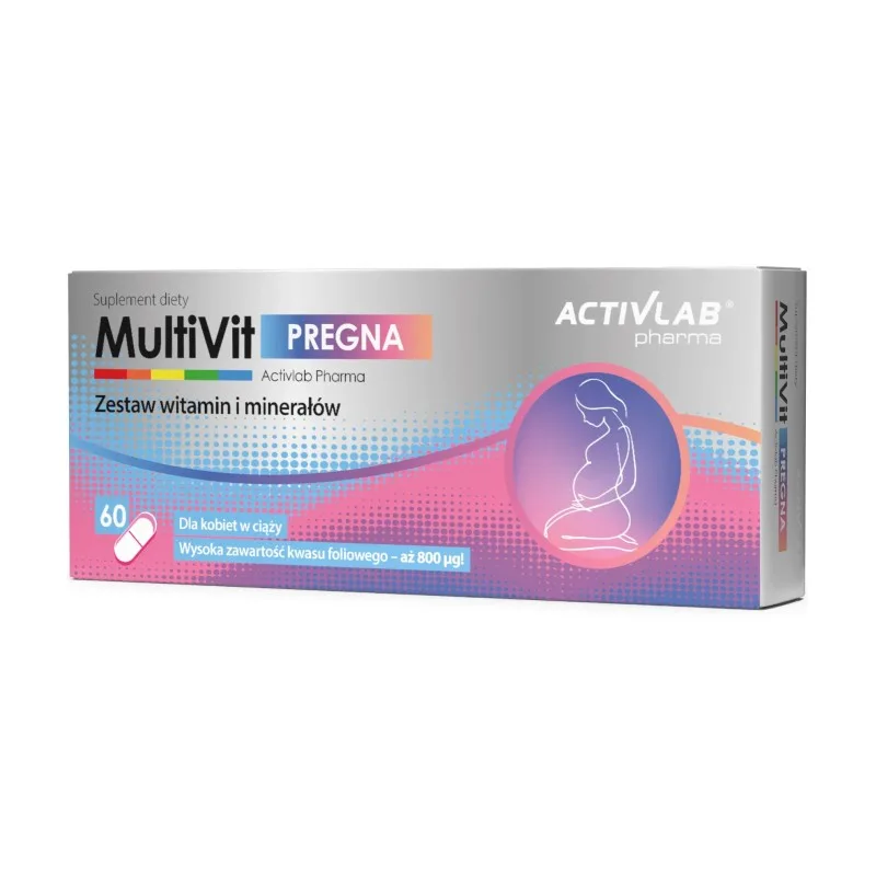 Podpora za nosečnice – MultiVit Pregna Activlab Pharma (60 kapsul)