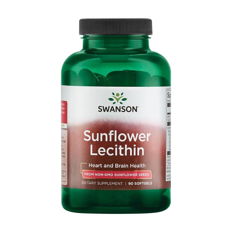 Sončnični lecitin Swanson (90 mehkih kapsul)