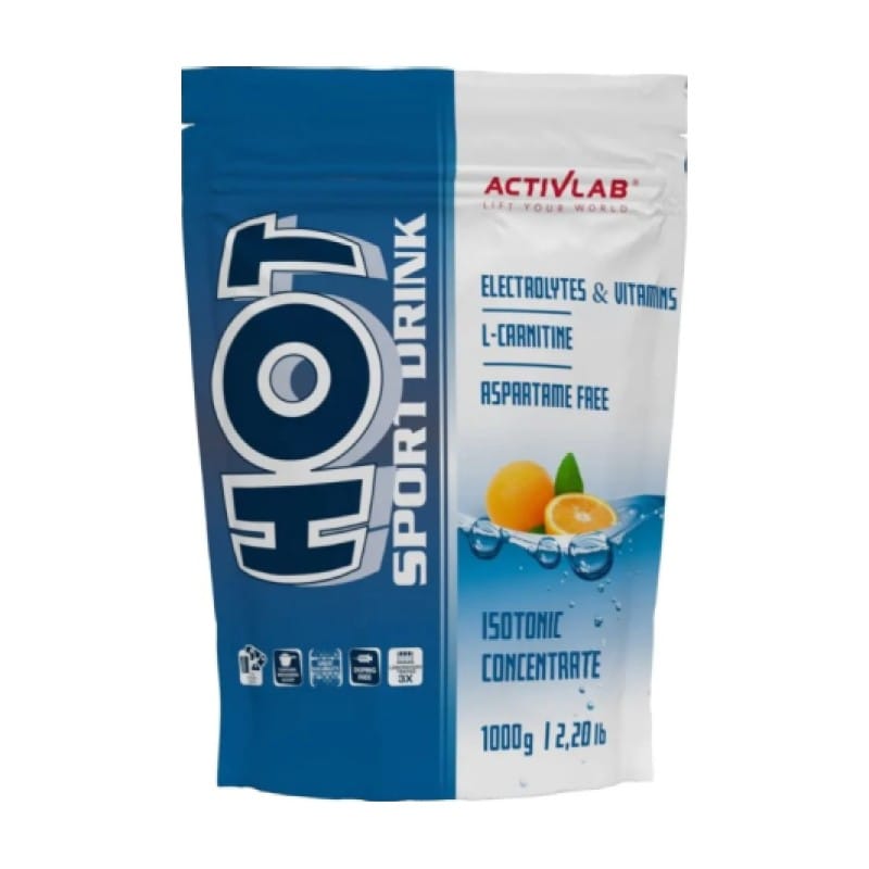 Hot Sport Drink – elektroliti in vitamini, okus pomaranče Activlab (1000 g)