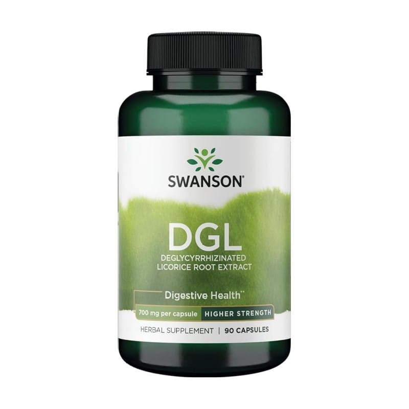 DGL – degliciriziniran izvleček korenine sladkega korena Swanson, 700 mg (90 kapsul)