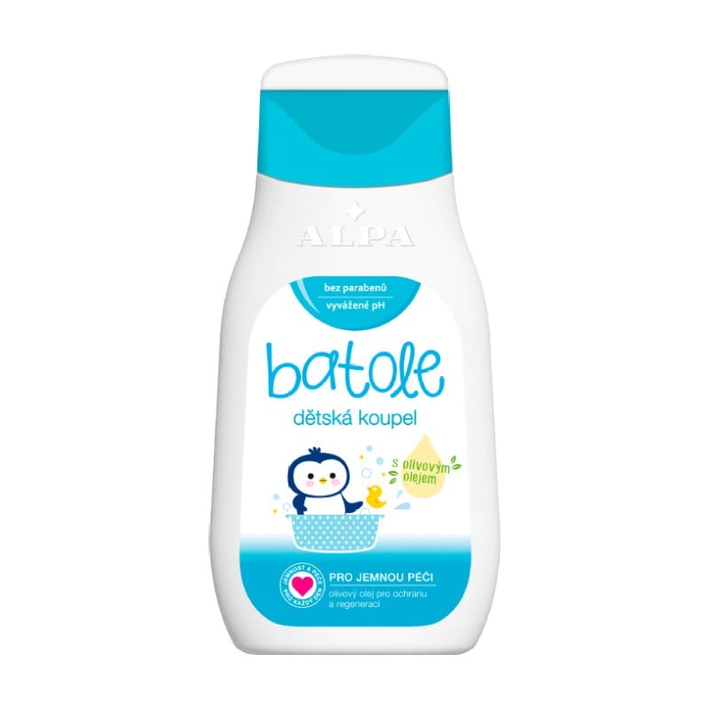 Otroška kopel z olivnim oljem BATOLE Alpa (200 ml)