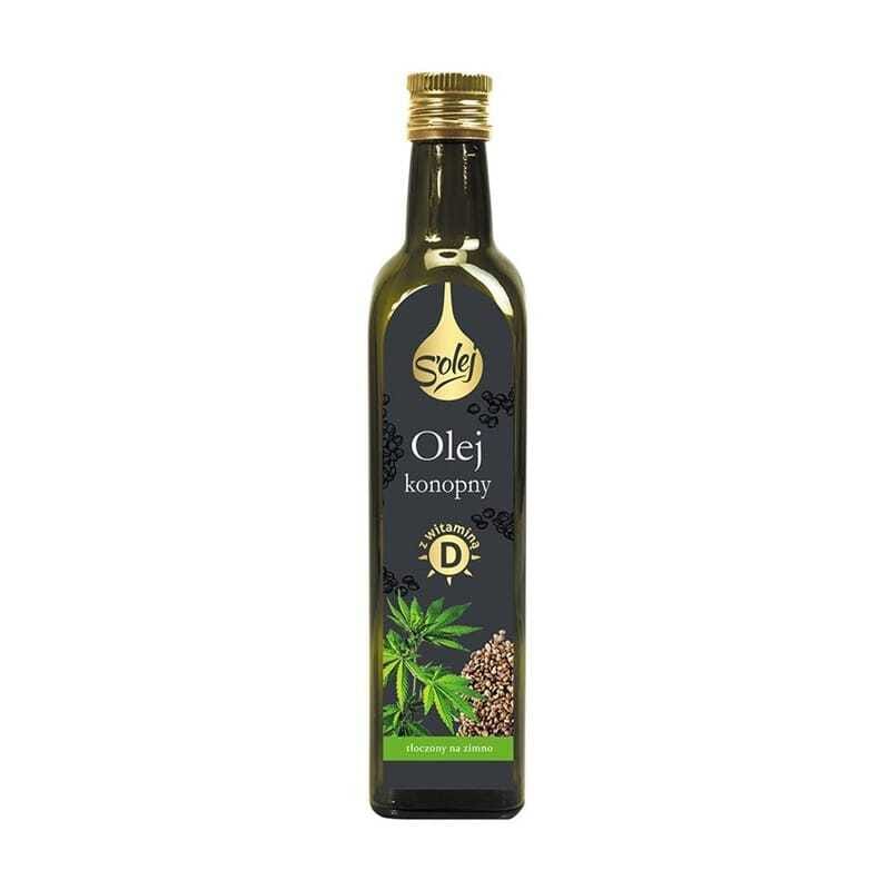 Konopljino olje z vitaminom D, hladno stiskano Oleofarm (250 ml)
