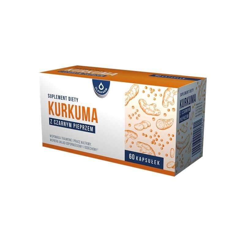 Kurkuma s črnim poprom Oleofarm (60 kapsul)