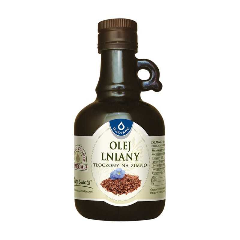 Laneno olje, hladno stiskano Oleofarm (250 ml)