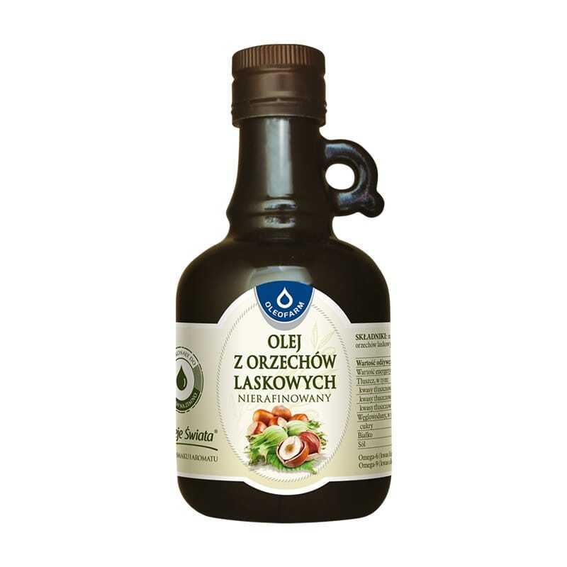 Nerafinirano olje lešnikov Oleofarm (250 ml)