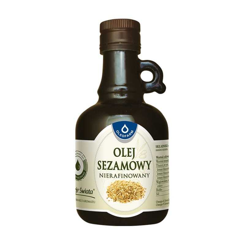 Sezamovo olje z vitaminom D, nerafinirano Oleofarm (250 ml)