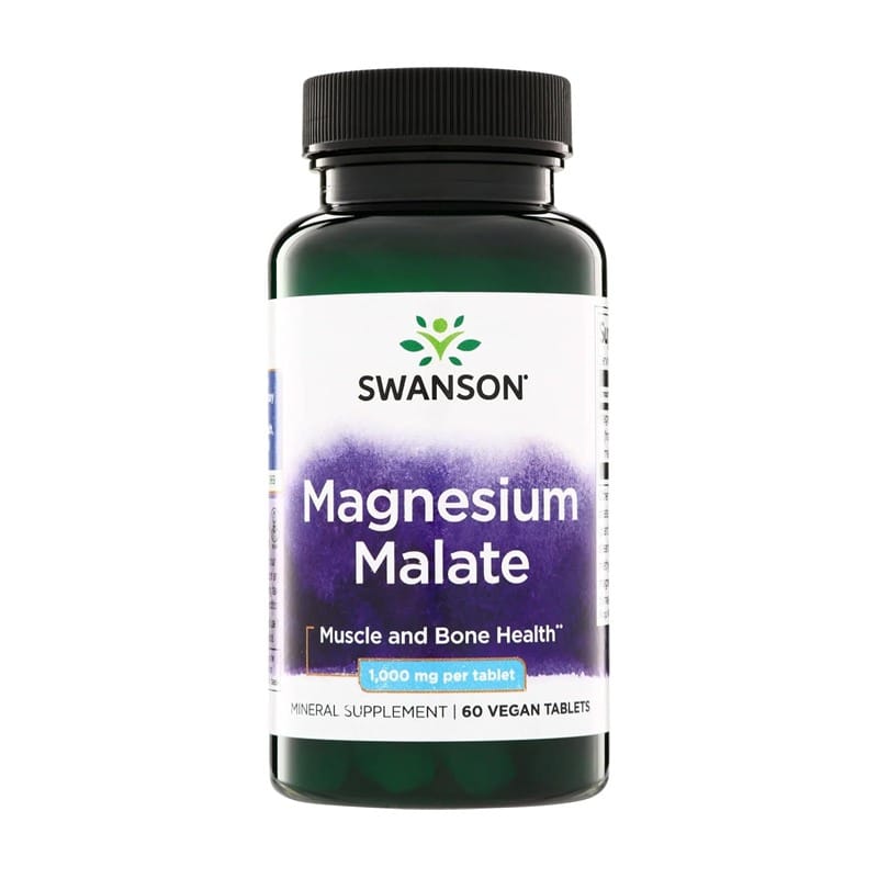 Magnezijev malat Swanson, 1000 mg (60 tablet)