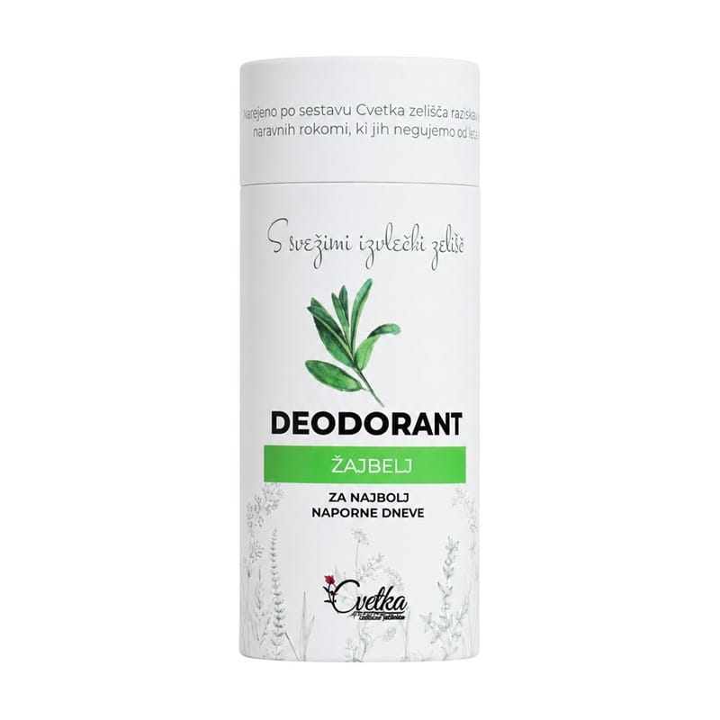 Bio zeliščni deodorant Žajbelj za športnike Cvetka (50 ml)