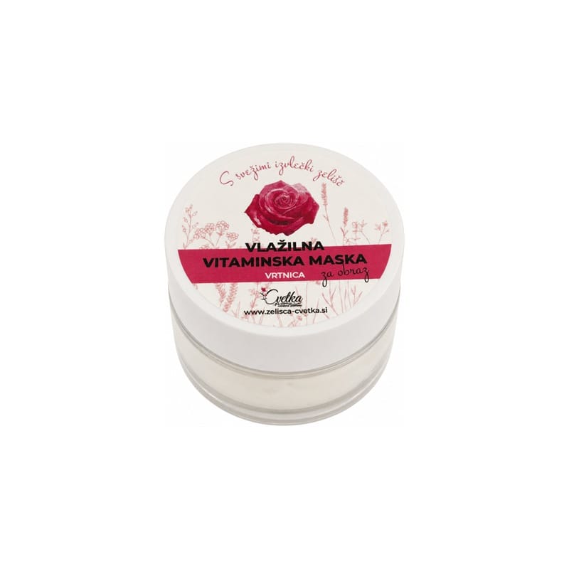 Vlažilna vitaminska maska za obraz Cvetka (15 ml)