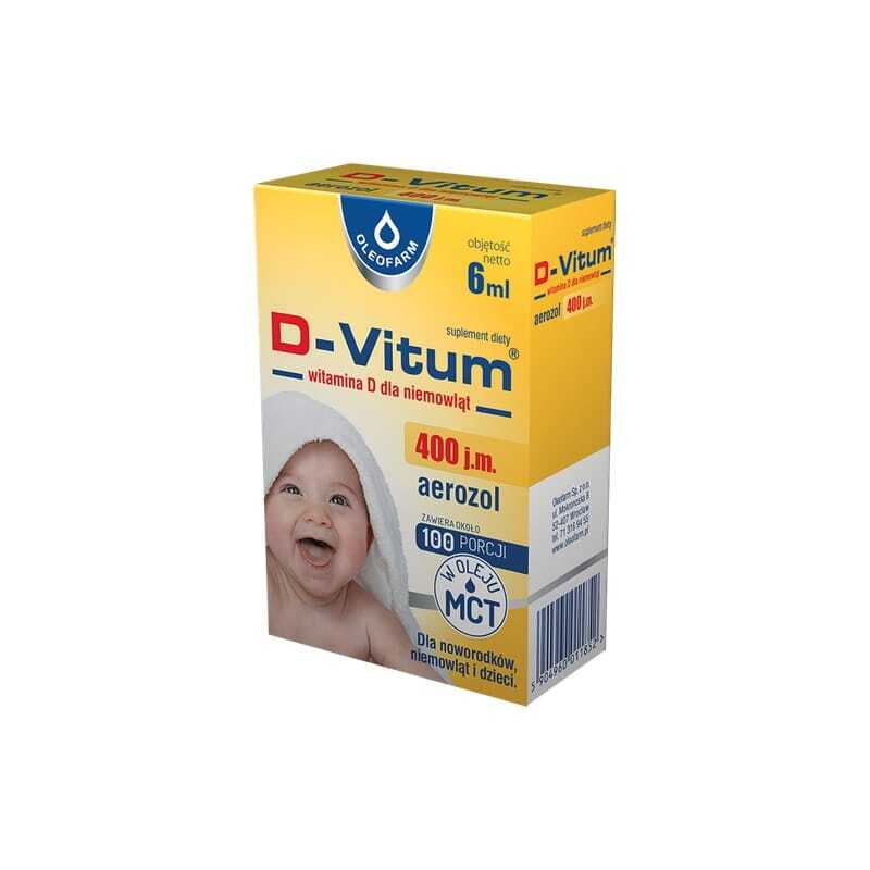 Vitamin D3 v pršilu za dojenčke Oleofarm (6 ml)