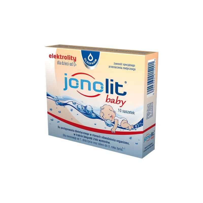 Jonolit baby – elektroliti za dojenčke in majhne otroke Oleofarm (10 vrečk)