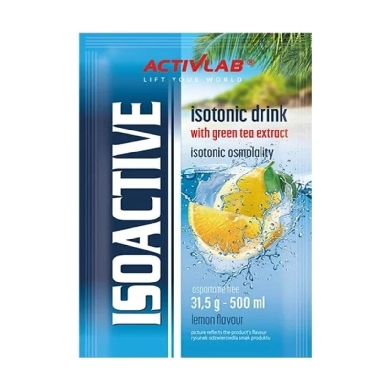 Izotonik v prahu Isoactive Activlab, limona (31,5 g)