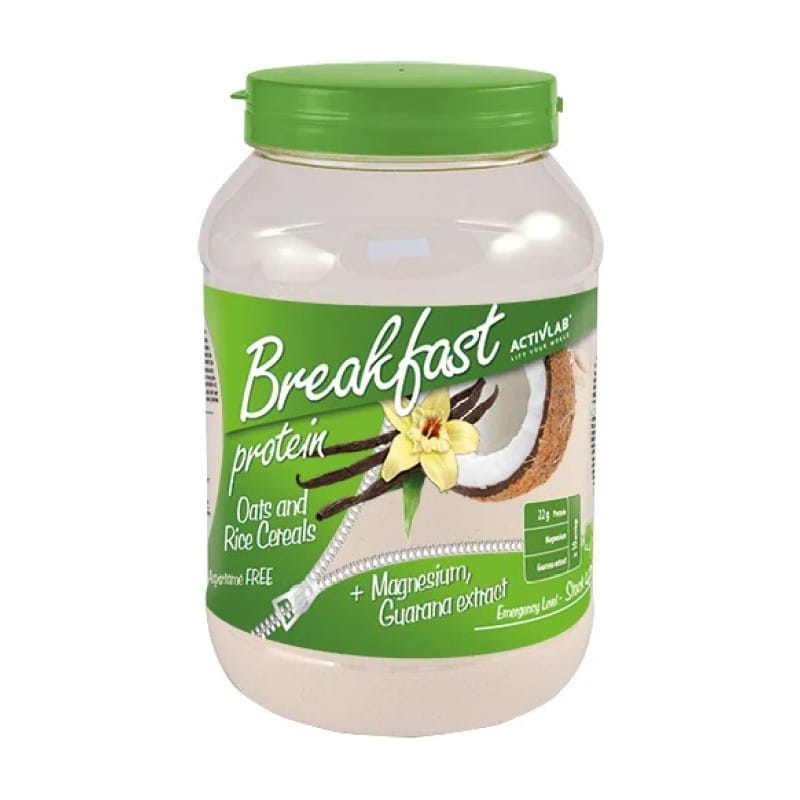 Proteinski zajtrk v prahu – Protein Breakfast Activlab, okus kokosa in vanilje (1000 g)