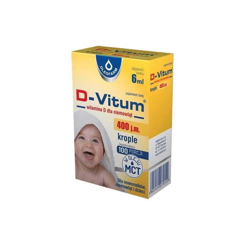 Vitamin D3 za dojenčke v kapljicah Oleofarm (6 ml)