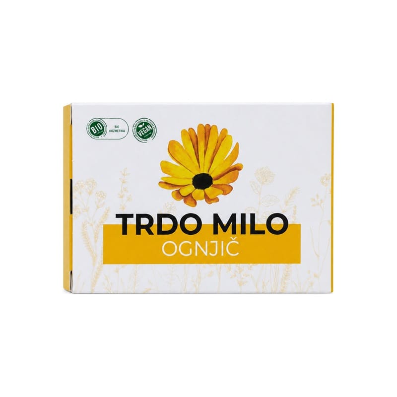 Bio trdo milo z ognjičem Cvetka (100 g)