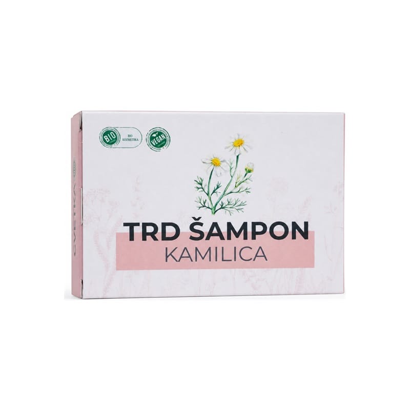 Bio trd šampon s kamilico Cvetka (100 g)