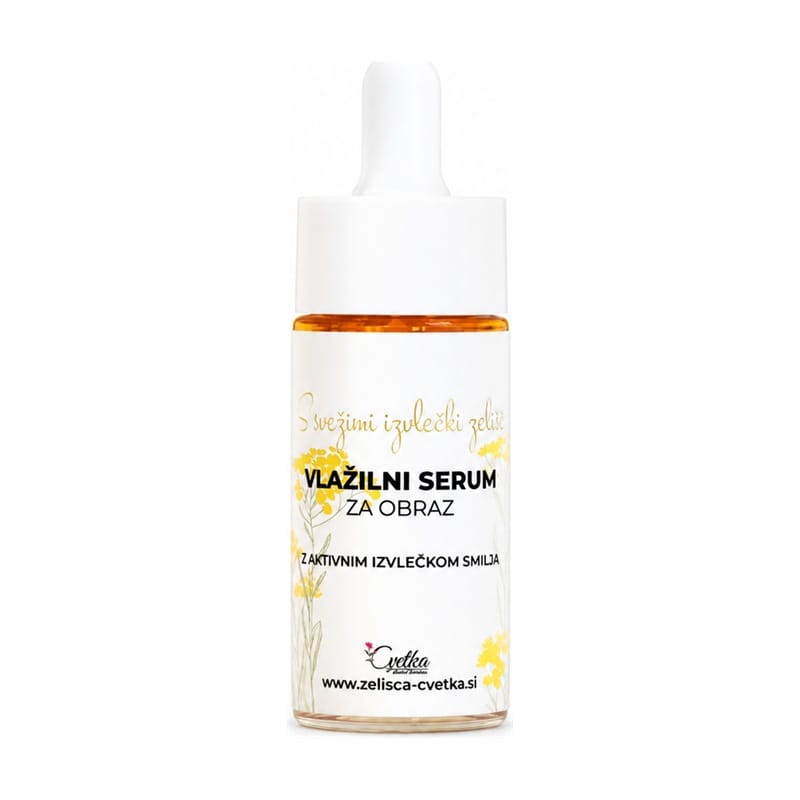 Vlažilni serum za obraz Cvetka (15 ml)