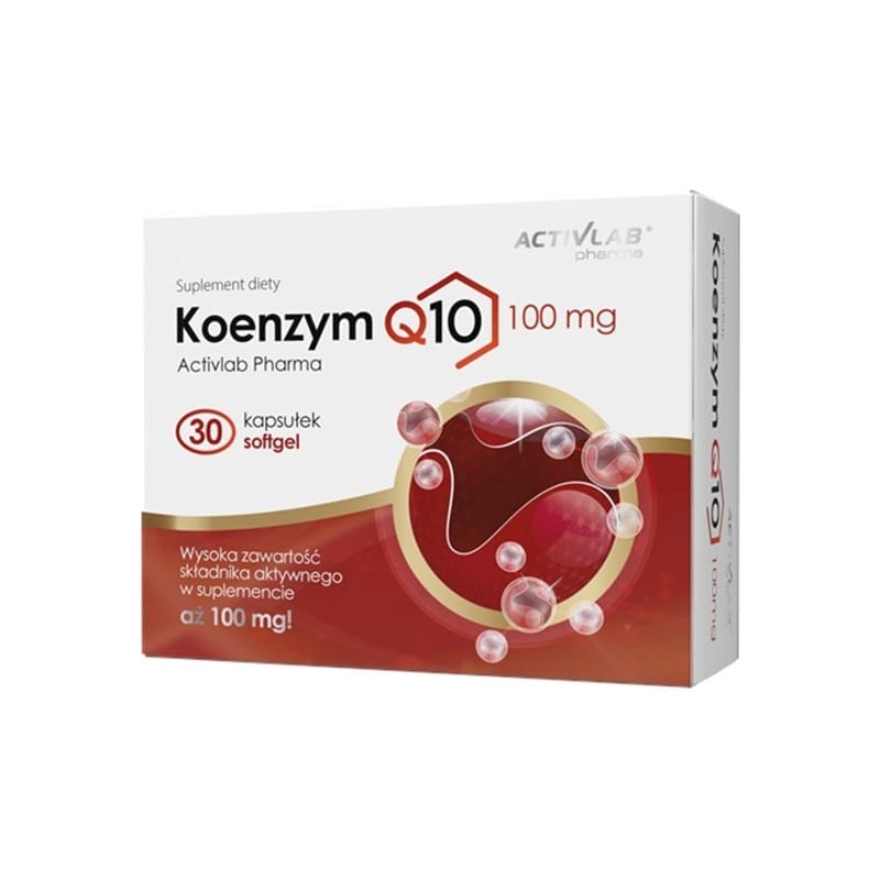 Koencim Q10 Activlab Pharma, 100 mg (30 mehkih kapsul)