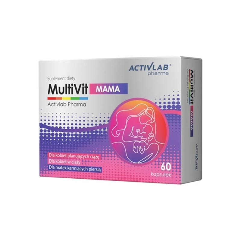 Multivitamini za nosečnice MultiVit Mama Activlab Pharma (60 kapsul)