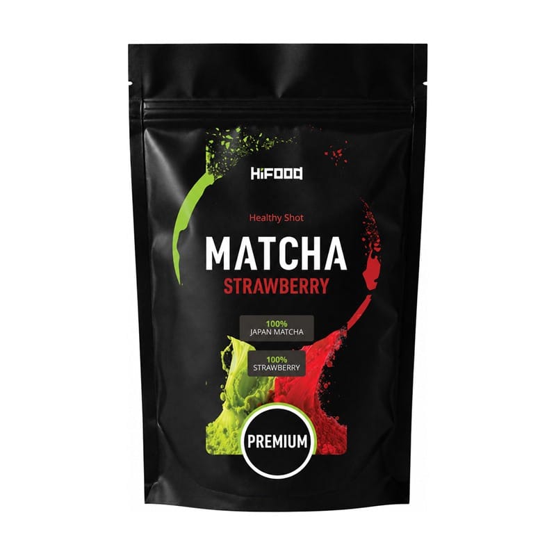 Matcha z liofilizirano jagodo HiFOOD (50 g)