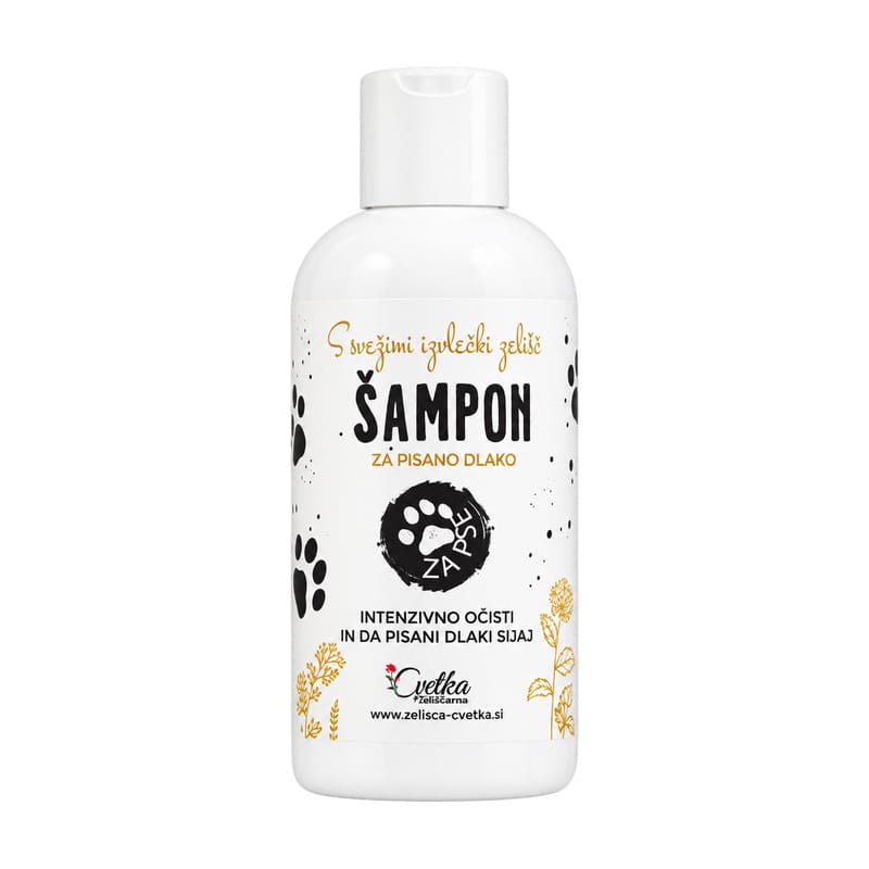 Šampon za pisano pasjo dlako Cvetka (250 ml)