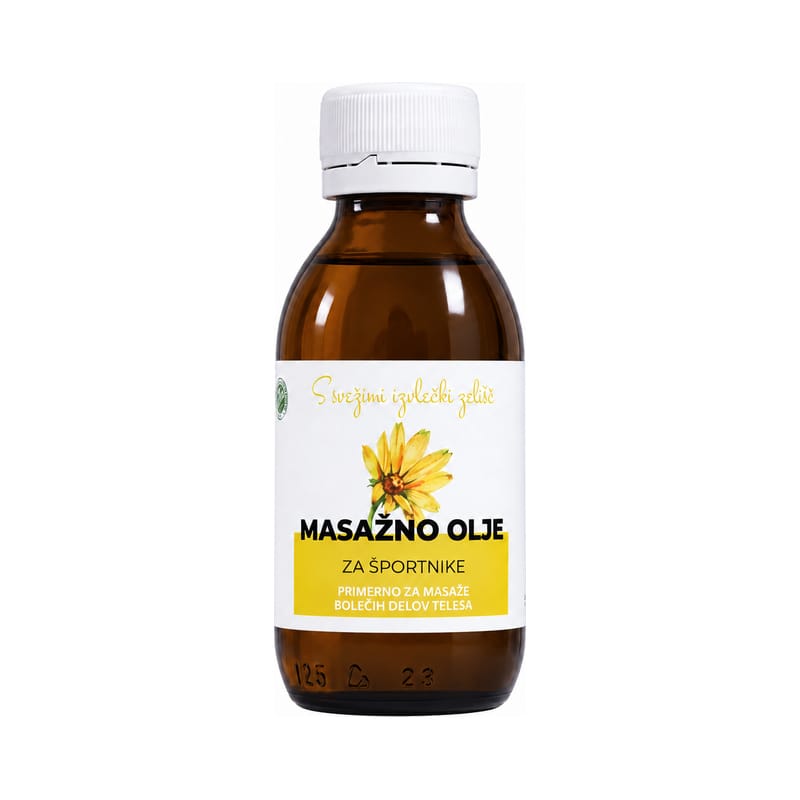Masažno olje za športnike Cvetka (125 ml)